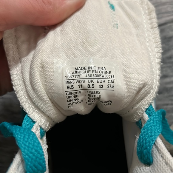 Converse All Star High Top Turquoise/White - Picture 10 of 11